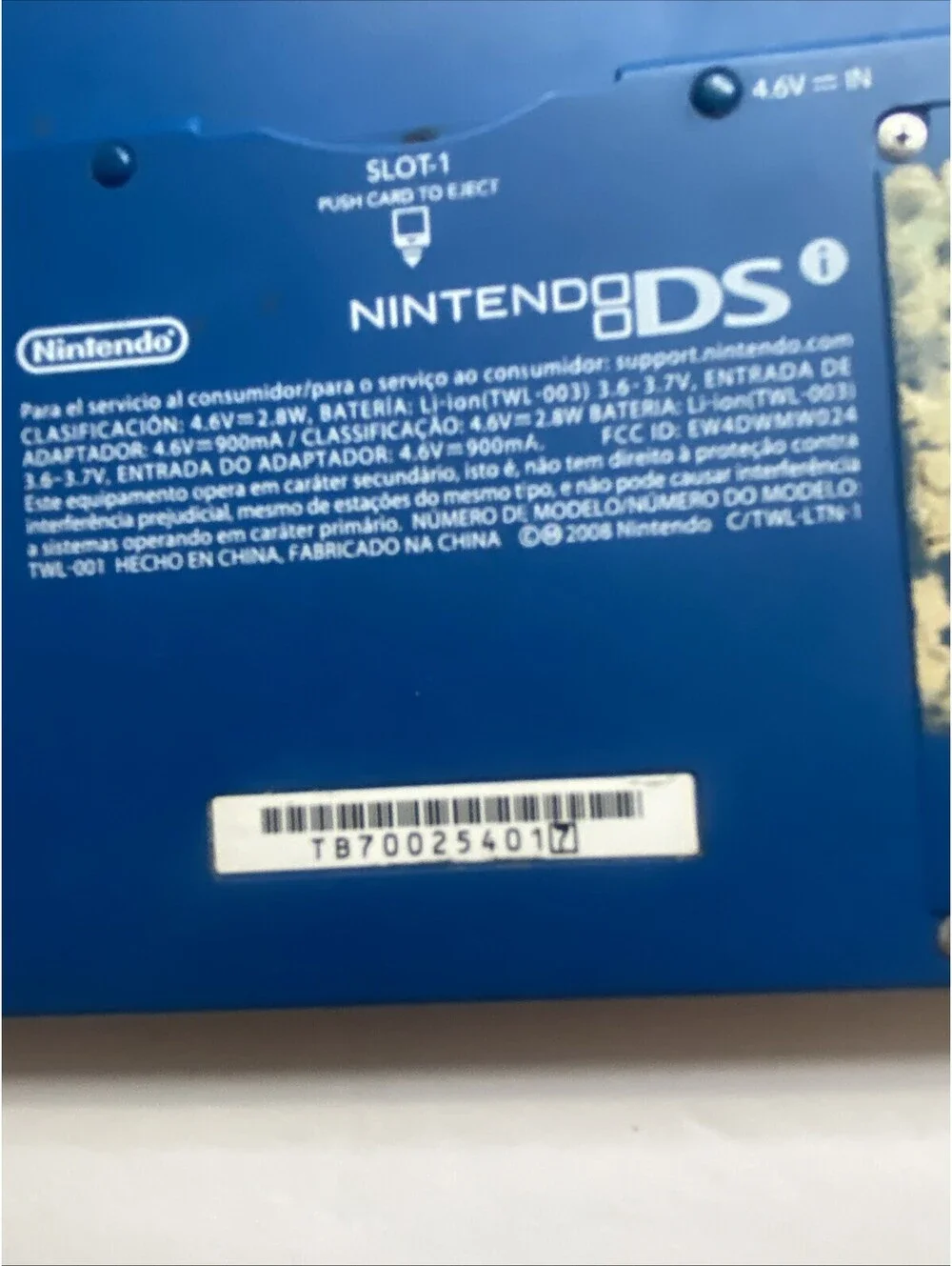 Nintendo DSI Handheld System Midnight Turns On With Stylus Read Description